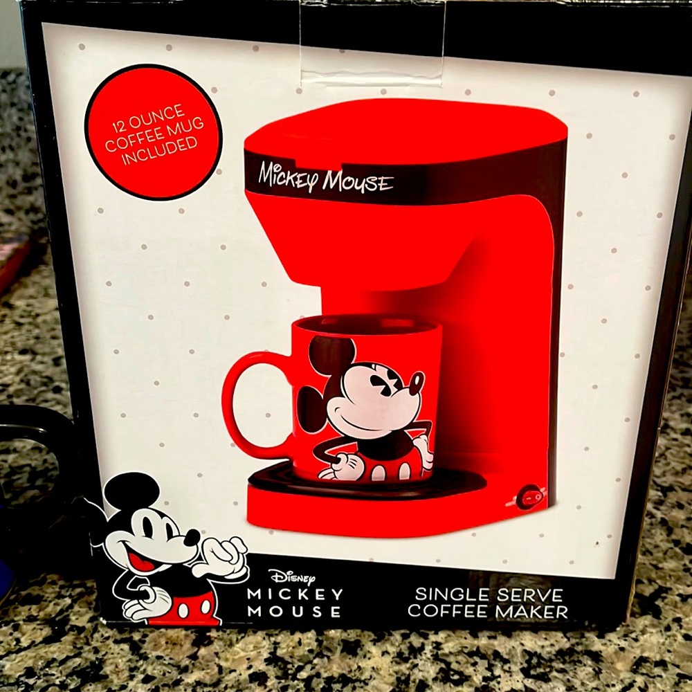 Mickey Mouse single serve coffee maker NWOT
